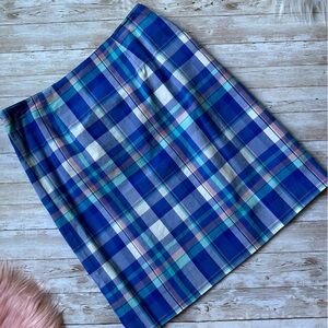 L.L. Bean Women’s Favorite Fit Skirt | Plaid | size 4 EUC